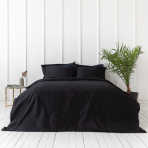 Premium satin bettwäsche set "Midnight". Bettwäsche aus Satin, 140x200 cm, 200x200 cm, 200x220 cm