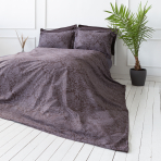 Premium satin bettwäsche set "Cacao". Bettwäsche aus Satin, 200x220 cm