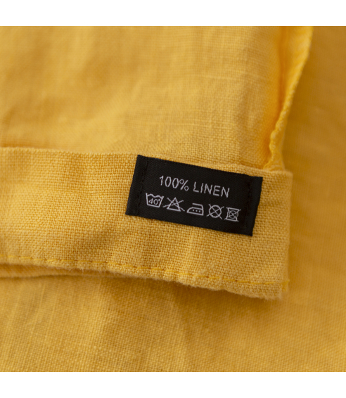 Leinen bettwäsche "Linen yellow“. Leinen Bettwäsche