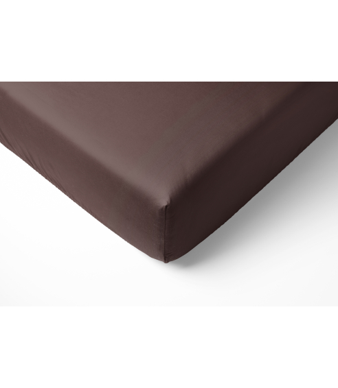 Satin Spannbettlaken „Chocolate“. Spannbettlaken