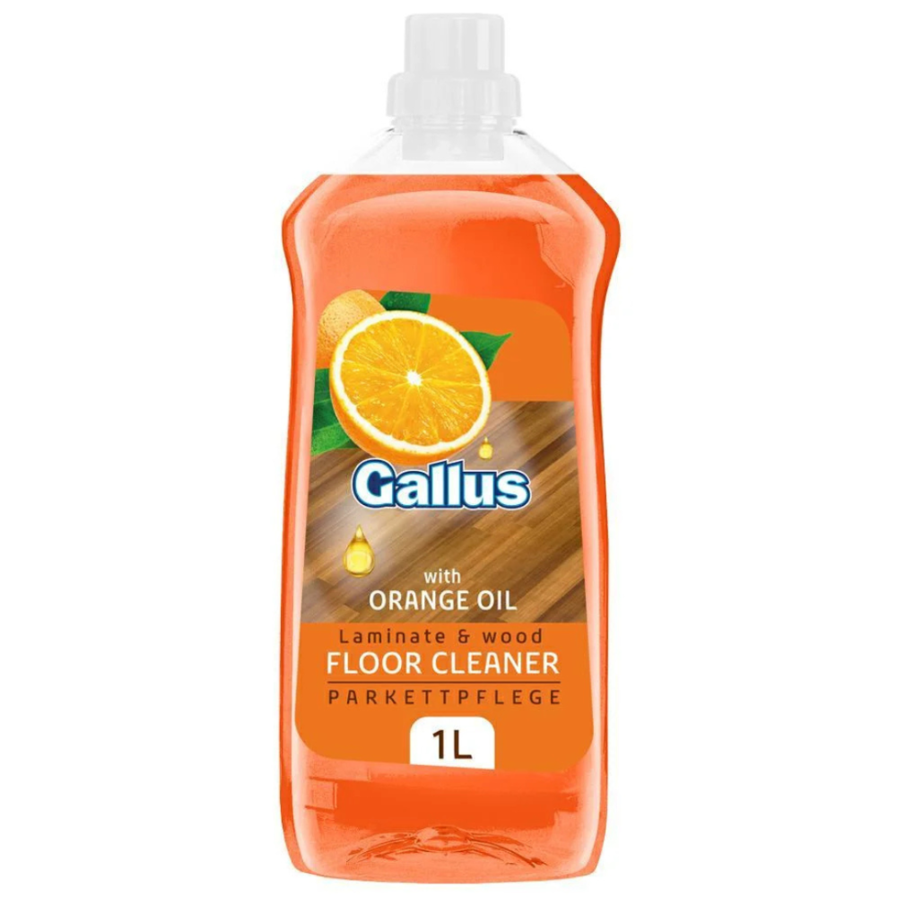 Bodenreiniger "Floor cleaner Gallus". Reinigungsmittel. Bodenreiniger mit erfrischendem orangenduft, entwickelt zum reinigen und hinterlässt den boden frisch und lebendig duftend.