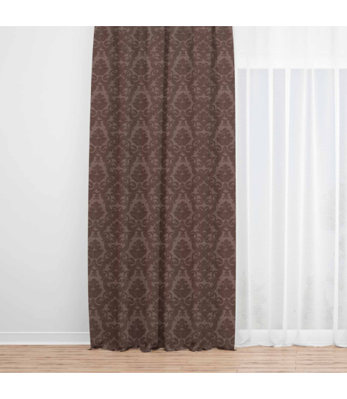 Verdunkelungsvorhang „Brown baroque curtain“. Vorhänge