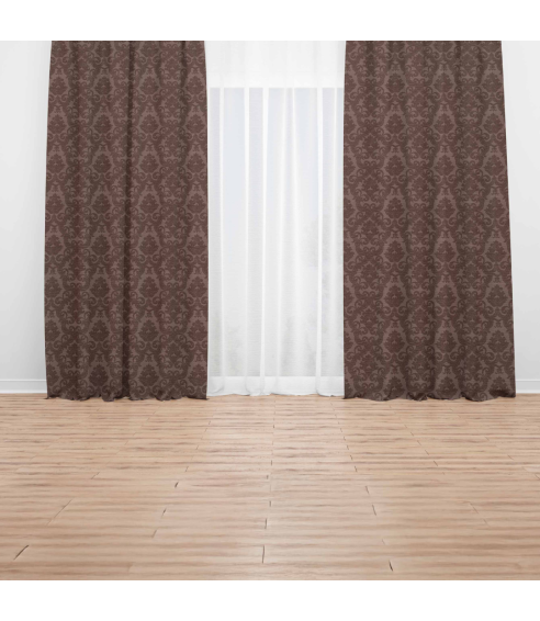 Verdunkelungsvorhang „Brown baroque curtain“. Vorhänge