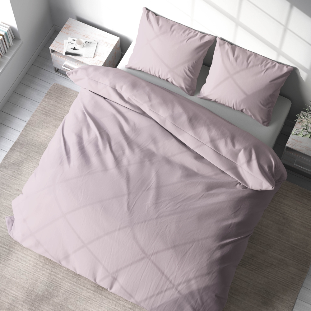 Bettwäsche set "Ash rose". Bettwäsche für Hotels, 135/140x200 cm, 150x200 cm, 155/160x200 cm, 180x200 cm, 200x200 cm, 200x220 cm, 220x240 cm. Elegantes bettwäscheset in eschenrose, das ihrem schlafzimmer raffinesse verleiht.