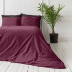 Premium satin bettwäsche set "Cherry". Bettwäsche aus Satin, 140x200 cm, 180x200 cm, 200x200 cm, 200x220 cm