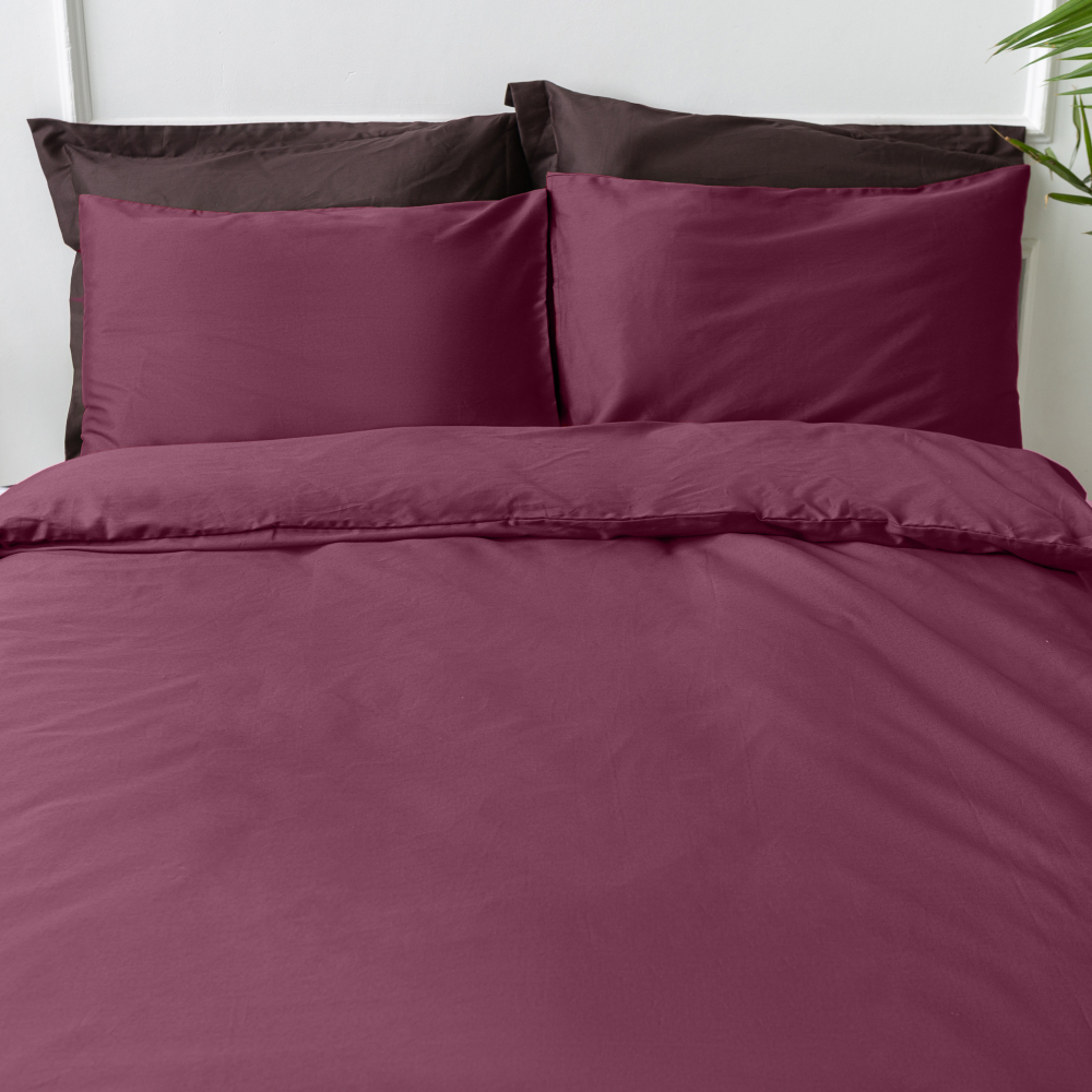 Premium satin bettwäsche set "Cherry". Bettwäsche aus Satin, 140x200 cm, 180x200 cm, 200x200 cm, 200x220 cm