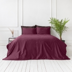 Premium satin bettwäsche set "Cherry". Bettwäsche aus Satin, 140x200 cm, 180x200 cm, 200x200 cm, 200x220 cm