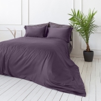 Premium satin bettwäsche set "Mauve". Bettwäsche aus Satin, 135/140x200 cm, 150x200 cm, 155/160x200 cm, 180x200 cm, 200x200 cm, 200x220 cm, 220x240 cm