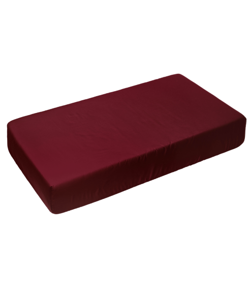 Satin Bettlaken „Maroon“. Bettlaken