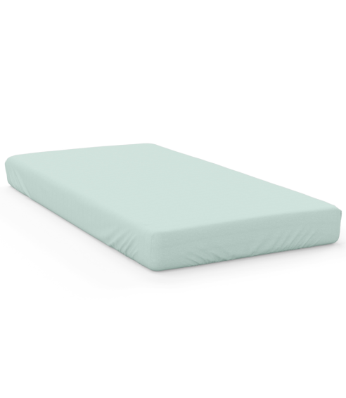 Satin Bettlaken „Mint“. Bettlaken ohne gummizug