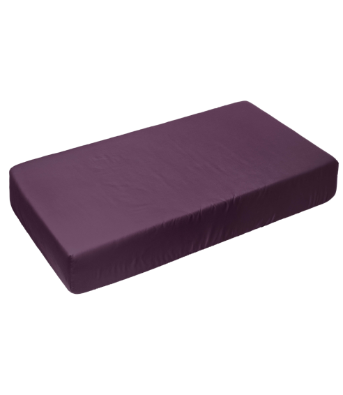 Satin Bettlaken „Plum glow“. Bettlaken ohne gummizug